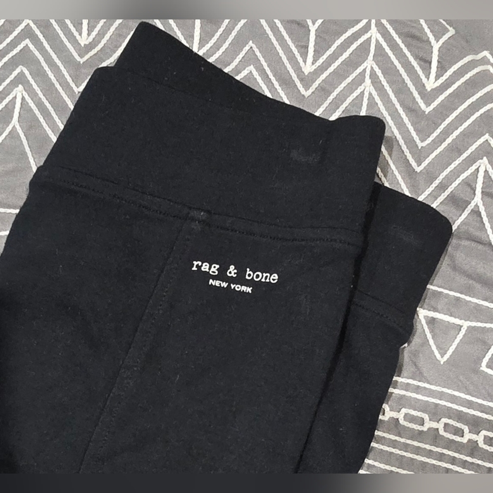 Rag & Bone High Waisted Leggings With Zipper Ankle Detail Size Small - Picture 2 of 9